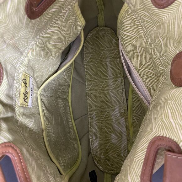 Key-Per Fossil Hand Bag Purse With Compartments Mint - Picture 11 of 14